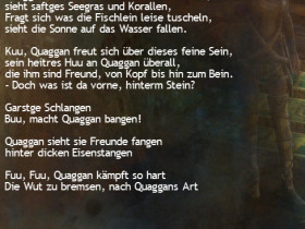 Quaggan schreibt ein Gedicht